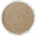 machinemade round jute rug Round circle hemp jute rug carpet floor mat Supplier